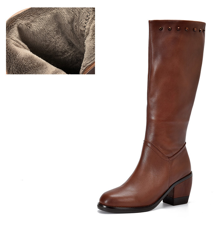 Studded Chunky Heeled Boot