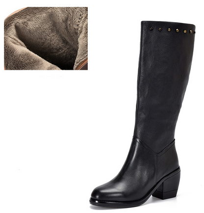 Studded Chunky Heeled Boot