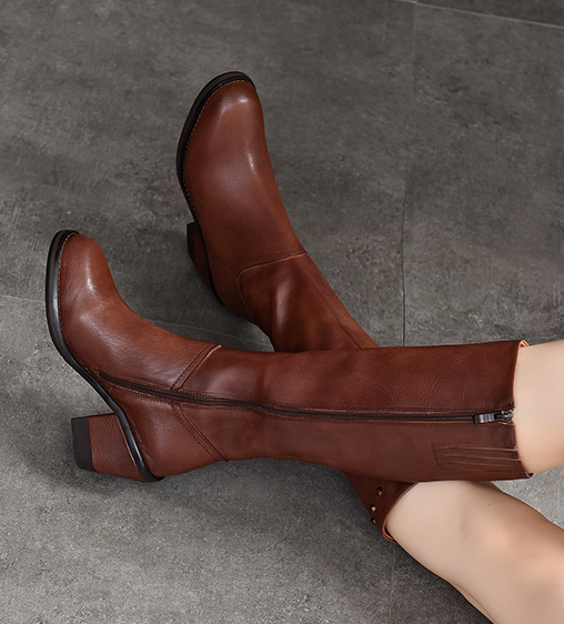 Studded Chunky Heeled Boot