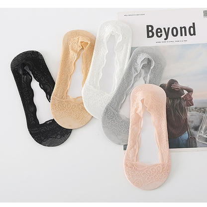 ⏰Only ＄9.99/PCS⏰ Lace Trimmed Invisible Socks