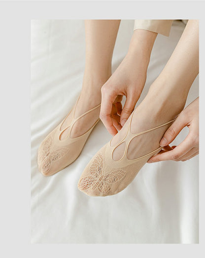 ⏰Only ＄9.99/PCS⏰ Lace Trimmed Invisible Socks