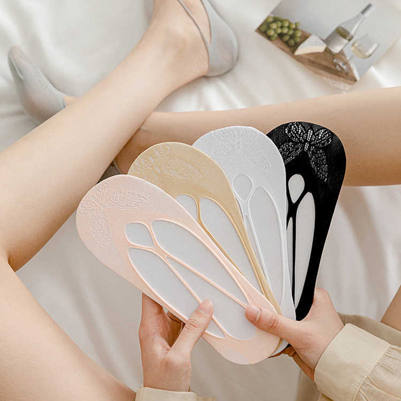 ⏰Only ＄9.99/PCS⏰ Lace Trimmed Invisible Socks