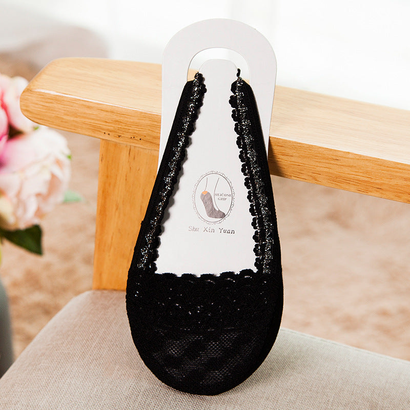 ⏰Only ＄9.99/PCS⏰ Lace Trimmed Invisible Socks