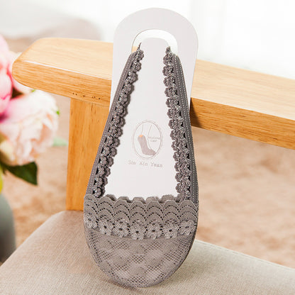 ⏰Only ＄9.99/PCS⏰ Lace Trimmed Invisible Socks