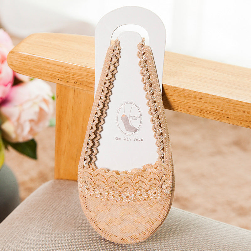 ⏰Only ＄9.99/PCS⏰ Lace Trimmed Invisible Socks