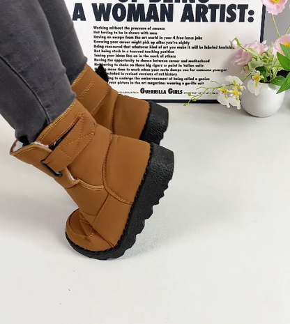 Waterproof Fleece-lined Mid-calf Snow Boot