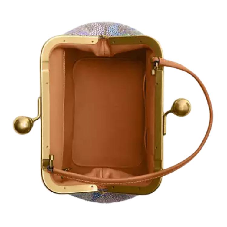 Chic Kisslock Crystal Frame Clutch Bag