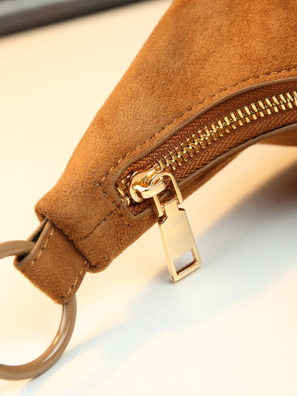 Vintage Fringed Curved Evening Handbag