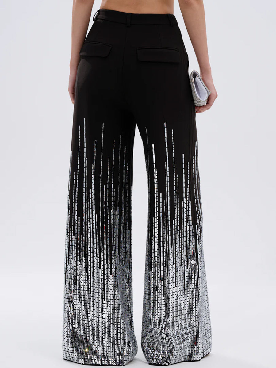 Sequined Sparkle Shine Blouse & Rhinestones Pants