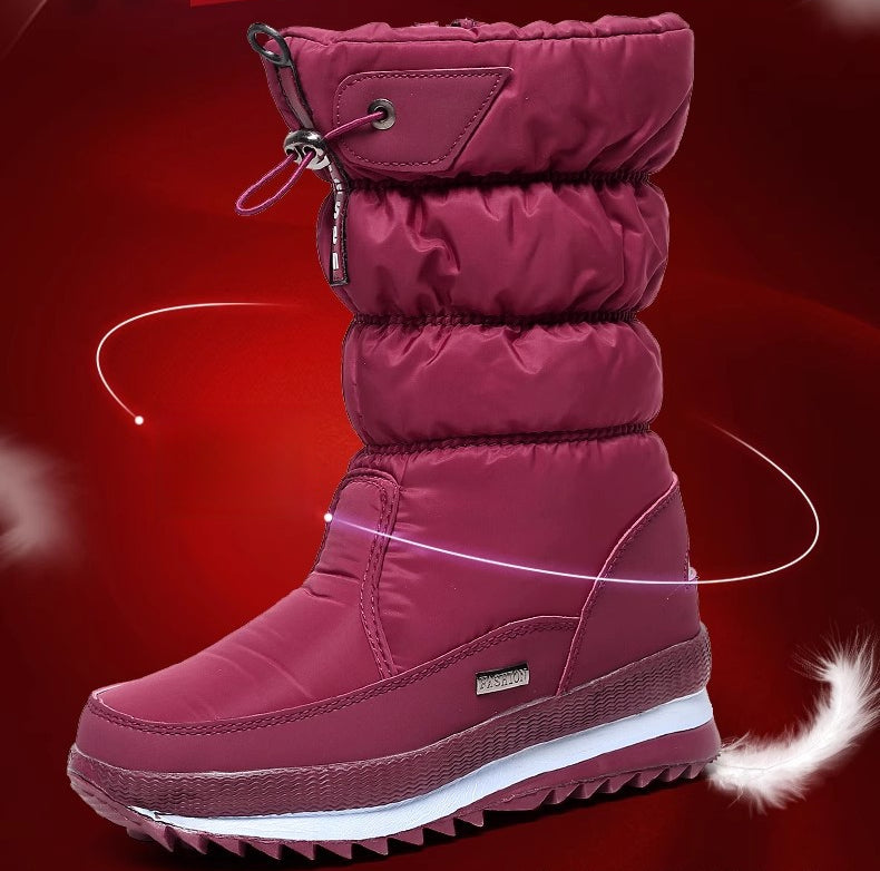 Winter Thickened Waterproof Mid-calf Boot