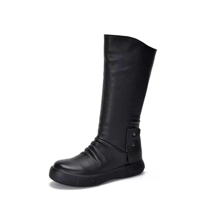 Knight Soft-soled Warm Cowhide Boots
