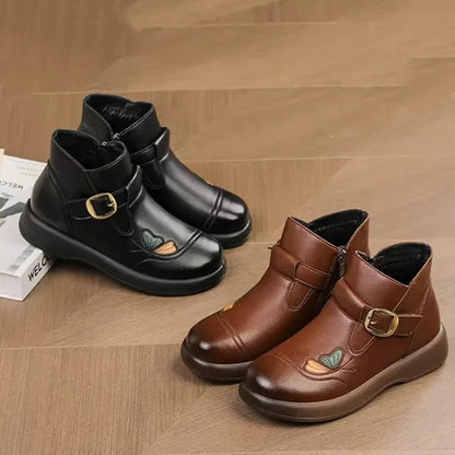 Mom Shoes Slip-Resistant Wool Warm Short Boots