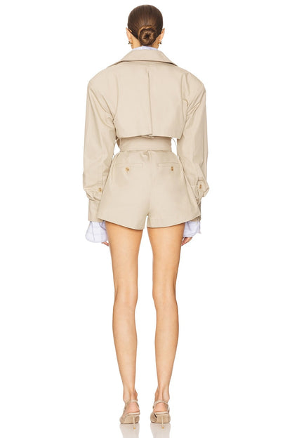The Short Trench Jumpsuit