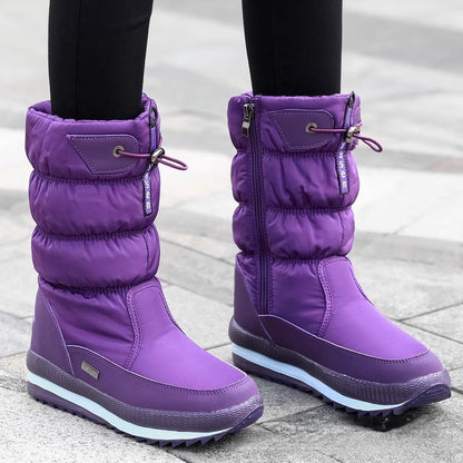 Winter Thickened Waterproof Mid-calf Boot