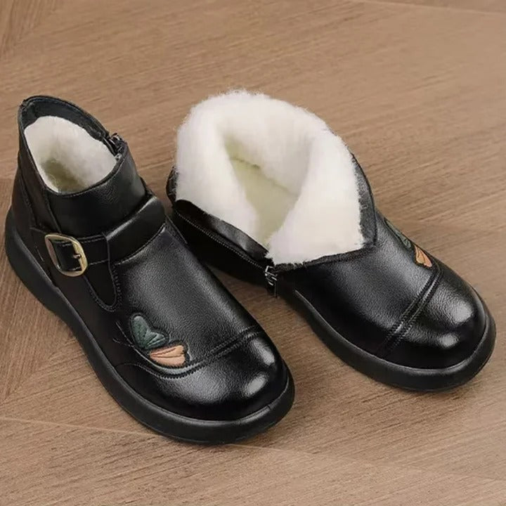 Mom Shoes Slip-Resistant Wool Warm Short Boots