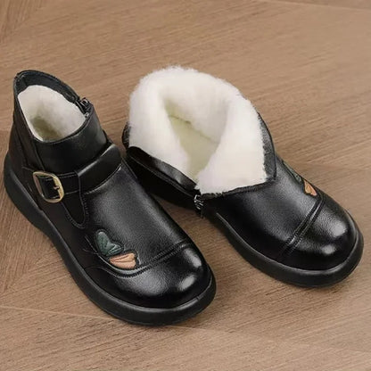 Mom Shoes Slip-Resistant Wool Warm Short Boots