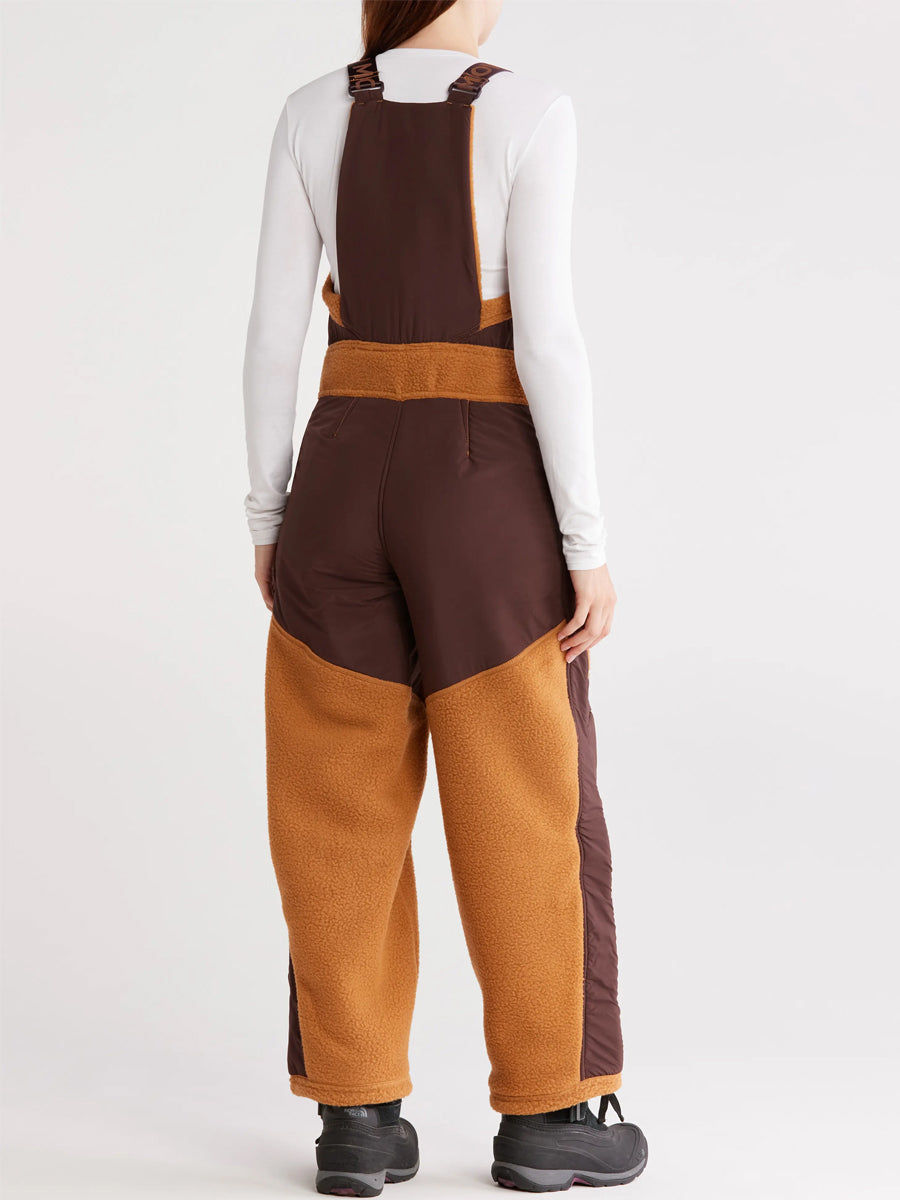 Adjustable Buckle Straps Zip Up Pockets Ski Wear Jumpsuit