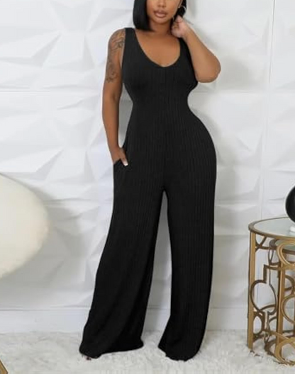 Long Sleeve Cape-style Vest Jumpsuit Set
