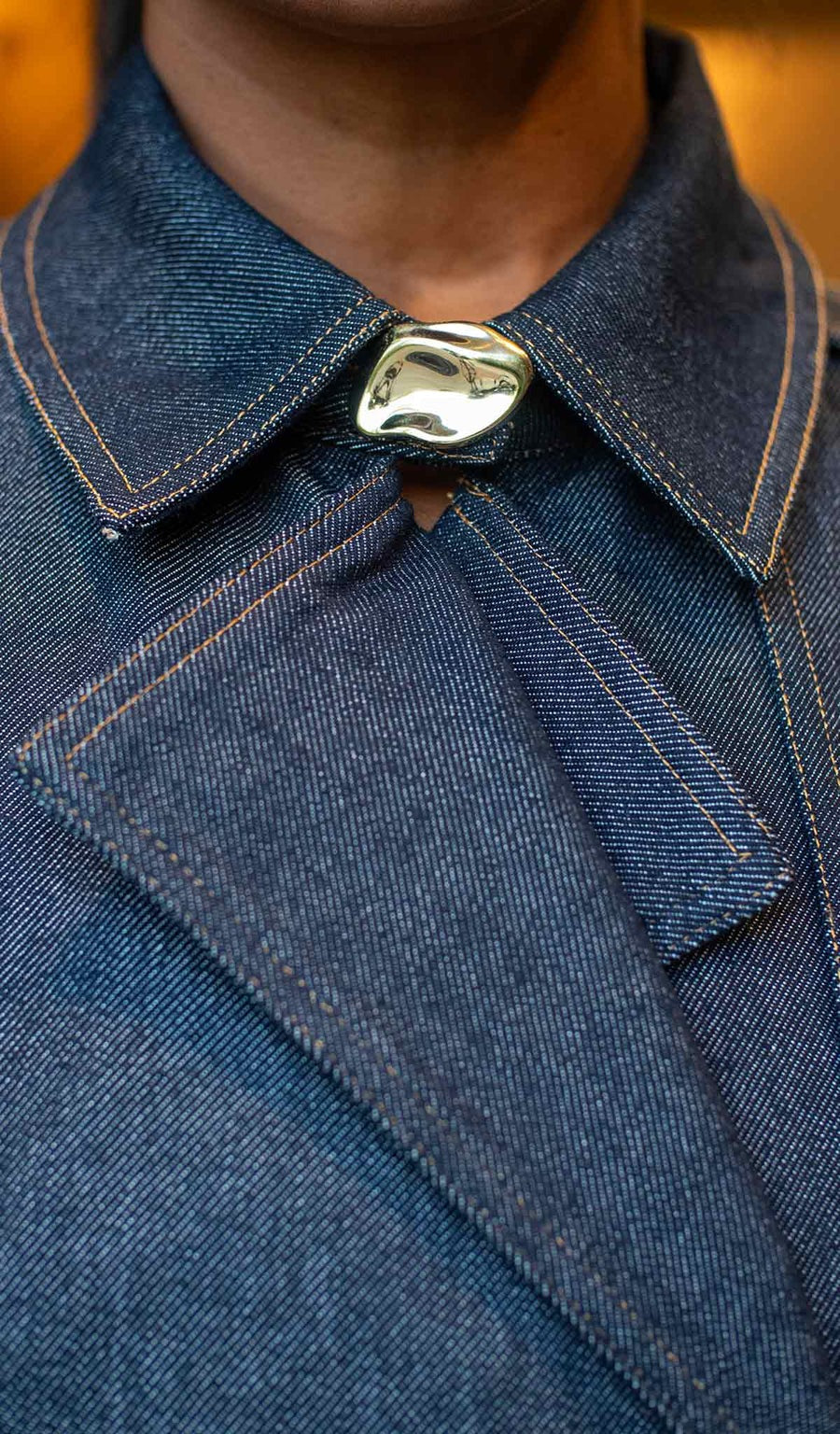 Denim Trench Set