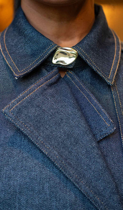 Denim Trench Set