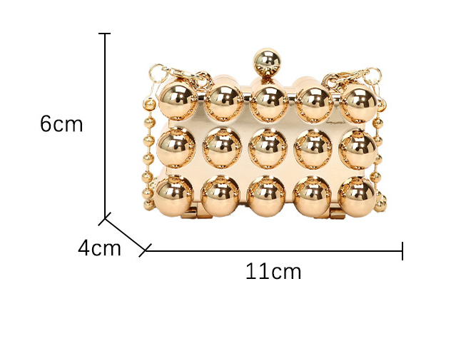 Beaded Chain Crossbody Evening Bag