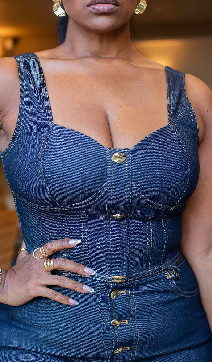 Denim Trench Set