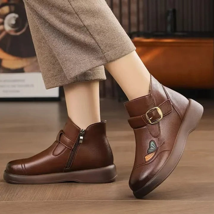 Mom Shoes Slip-Resistant Wool Warm Short Boots