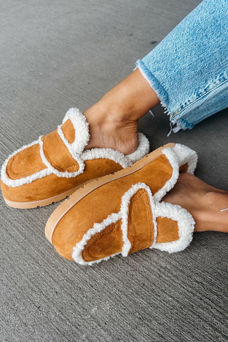 Fur Closed Toe Thick-soled Slippers