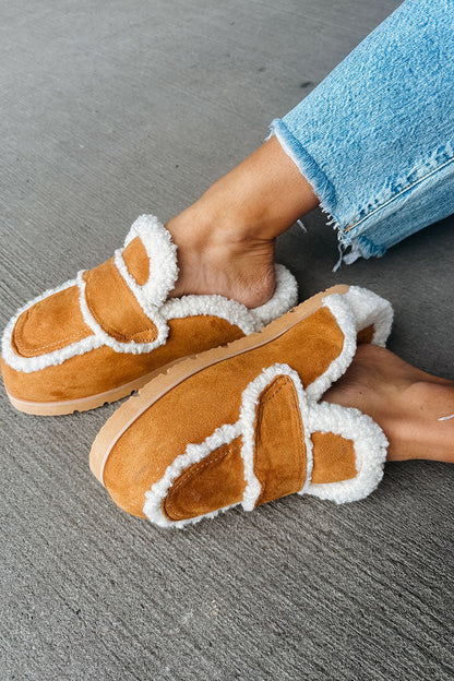 Fur Closed Toe Thick-soled Slippers