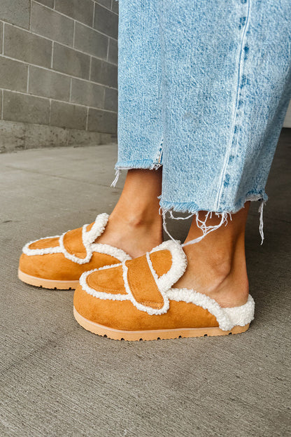 Fur Closed Toe Thick-soled Slippers