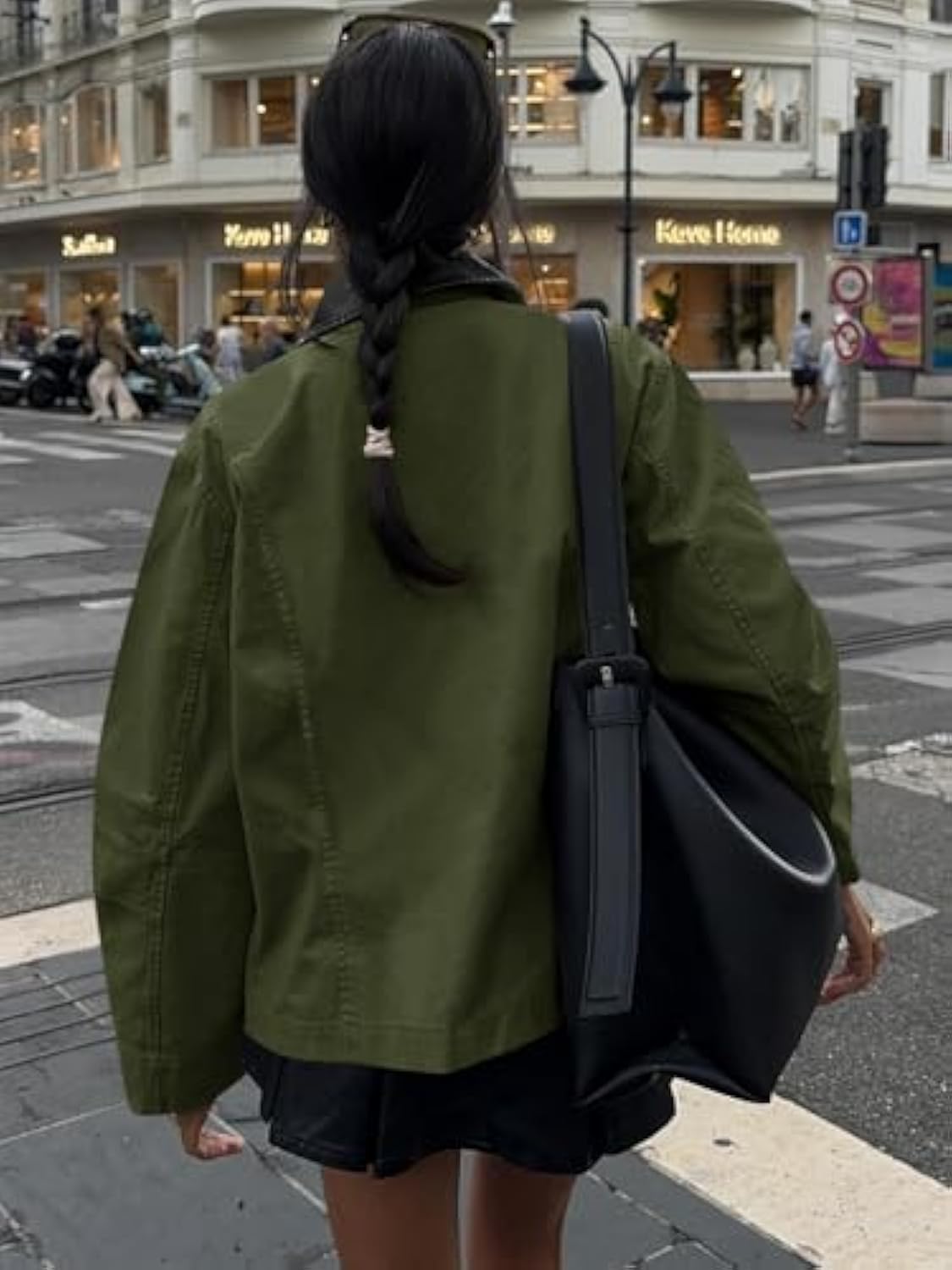 Oversized Fall Casual Lightweight Zip Up Cotton Jackets