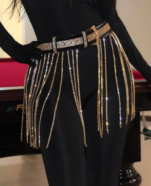 Dazzle Tassel Belt