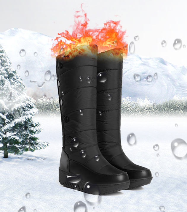 Waterproof Plush Lined Winter Down Boots