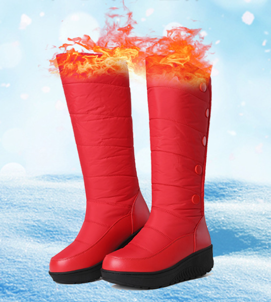Waterproof Plush Lined Winter Down Boots