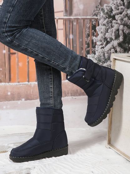 Waterproof Fleece-lined Mid-calf Snow Boot
