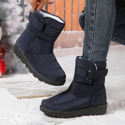Waterproof Fleece-lined Mid-calf Snow Boot