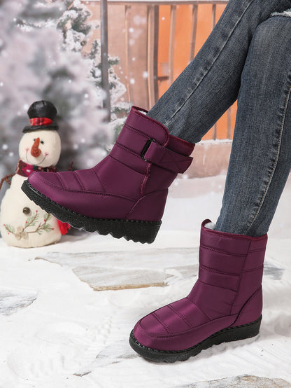 Waterproof Fleece-lined Mid-calf Snow Boot