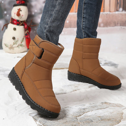 Waterproof Fleece-lined Mid-calf Snow Boot