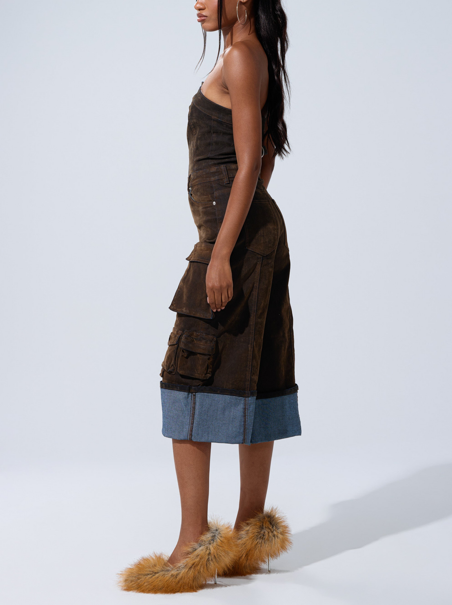 Cropped Cargo Jumpsuit