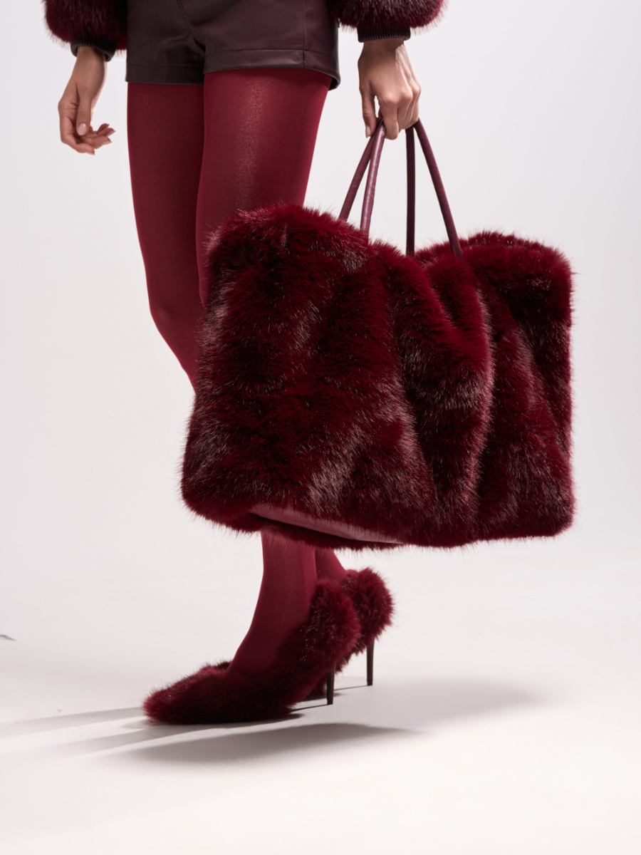 Faux Fur Large Capacity Shoulder Bag