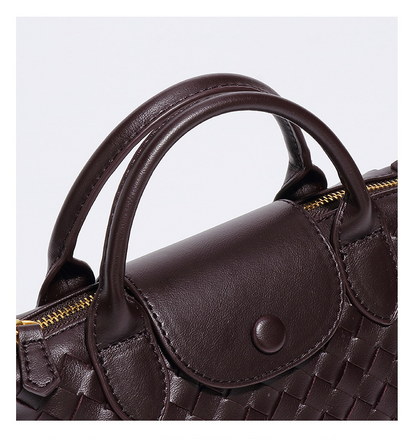 Fashionable Woven Shoulder Flap Square Bag