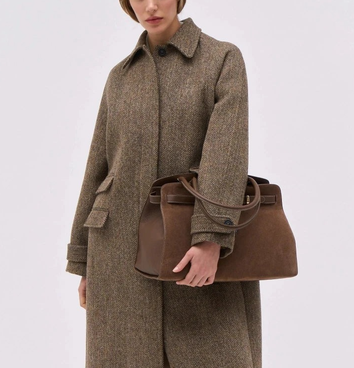 Large Suede Leather Bag