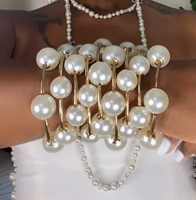 Multi Layer Chunky Pearl Bracelet