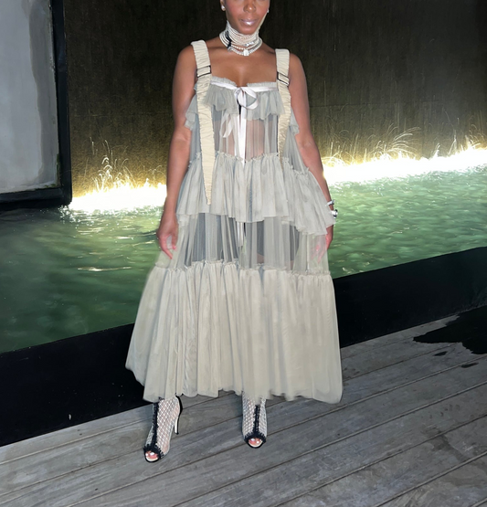 Tulle Ribbon Top