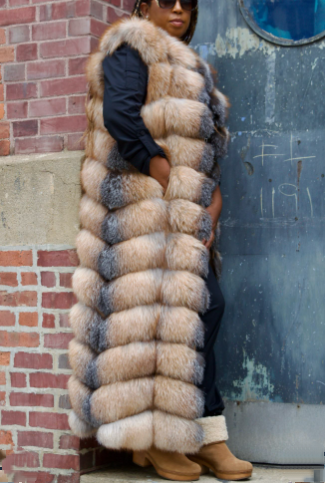 The Stunning Full Length Fox Fur Vest