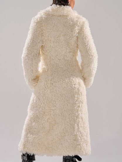 Lambswool Corseted Fur Coat