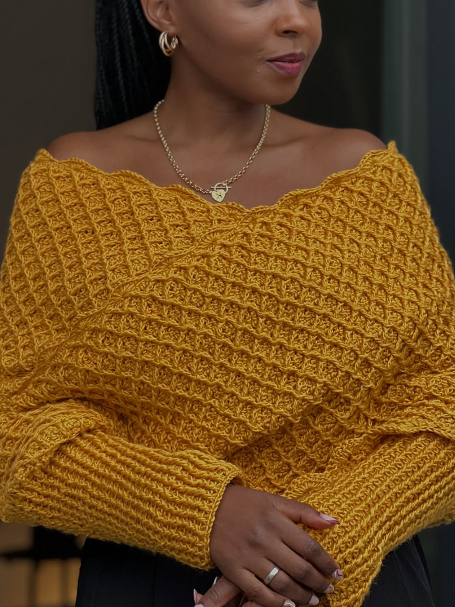 Knitted Off-the-shoulder Top