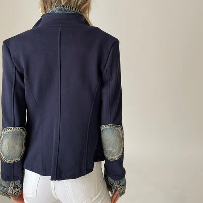 Chic Fake Denim Blazer